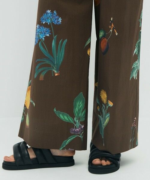 TOMORROWLAND / トゥモローランド その他パンツ | コットン Green Showerプリント 2タックワイドパンツ | 詳細8