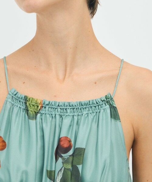 TOMORROWLAND / トゥモローランド ロング・マキシ丈ワンピース | シルク Green Showerプリント キャミソールワンピース | 詳細4