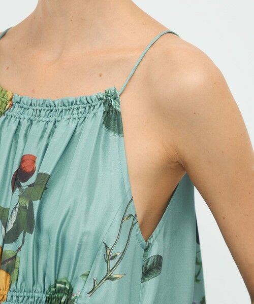TOMORROWLAND / トゥモローランド ロング・マキシ丈ワンピース | シルク Green Showerプリント キャミソールワンピース | 詳細6