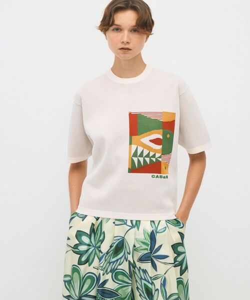 TOMORROWLAND / トゥモローランド ニット・セーター | CABaN フィッシュジャカード ハーフスリーブプルオーバー | 詳細11