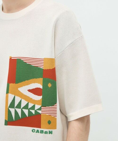 TOMORROWLAND / トゥモローランド ニット・セーター | CABaN フィッシュジャカード ハーフスリーブプルオーバー | 詳細6