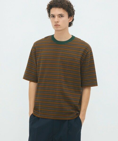 TOMORROWLAND / トゥモローランド ニット・セーター | CABaN コットン ハイゲージストライプ クルーネックプルオーバー | 詳細2