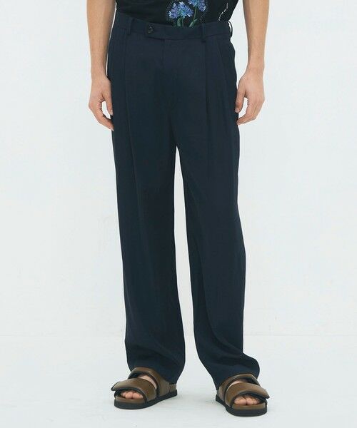 TOMORROWLAND / トゥモローランド その他パンツ | CABaN レーヨンシルクツイル 2タックワイドテーパードパンツ | 詳細2