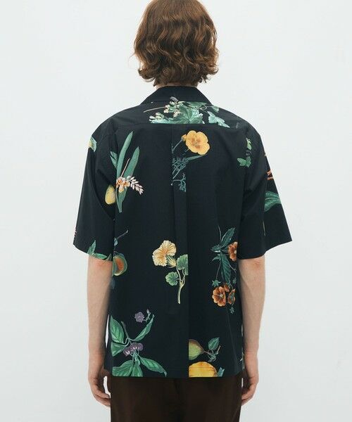 CABaN コットン Green Showerプリント ハーフスリーブシャツ