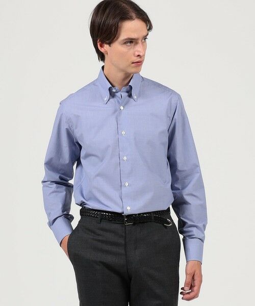 TOMORROWLAND / トゥモローランド シャツ・ブラウス | 120/2コットン ハウンドトゥース ボタンダウン ドレスシャツ | 詳細1