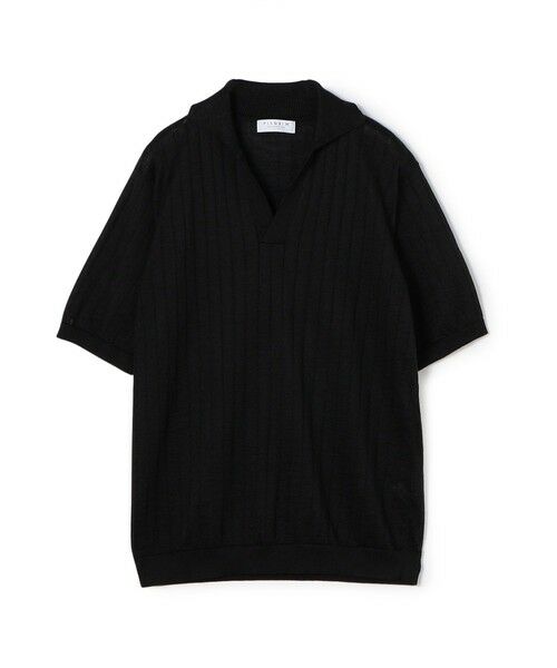 TOMORROWLAND / トゥモローランド ニット・セーター | ラミー ハーフスリーブ プルオーバーニット(19 ブラック)