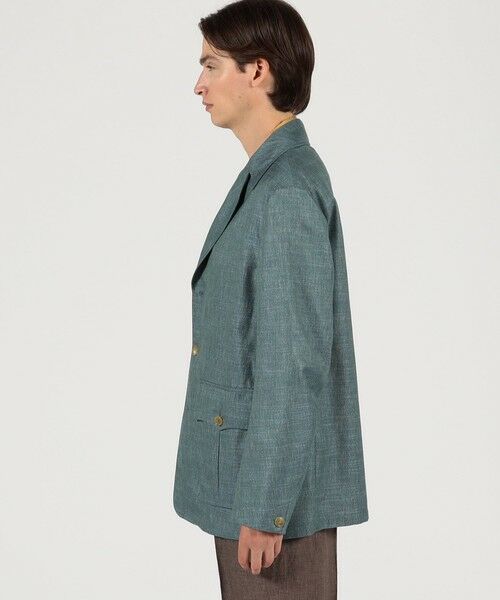 セール】 バンブーシルクコットン サファリジャケット HAVANA