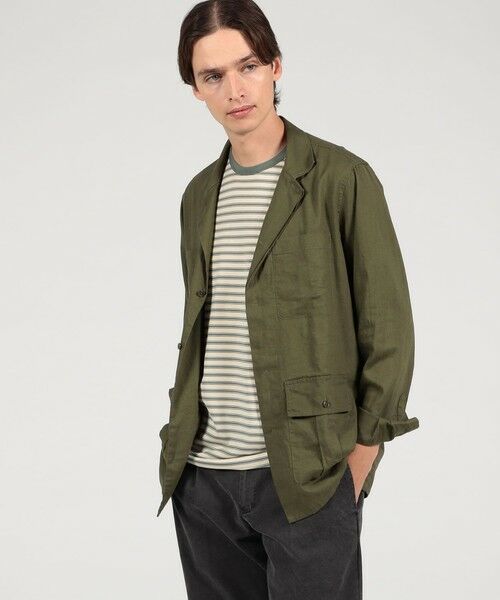 TOMORROWLAND / トゥモローランド シャツ・ブラウス | 【別注】GUY ROVER リネンレーヨン サファリシャツ | 詳細1