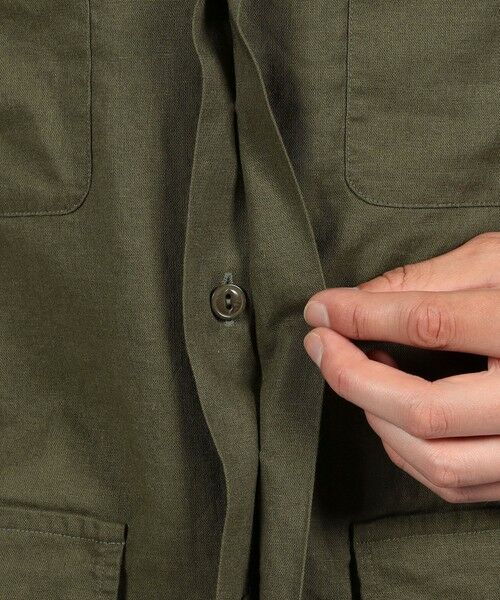 TOMORROWLAND / トゥモローランド シャツ・ブラウス | 【別注】GUY ROVER リネンレーヨン サファリシャツ | 詳細10