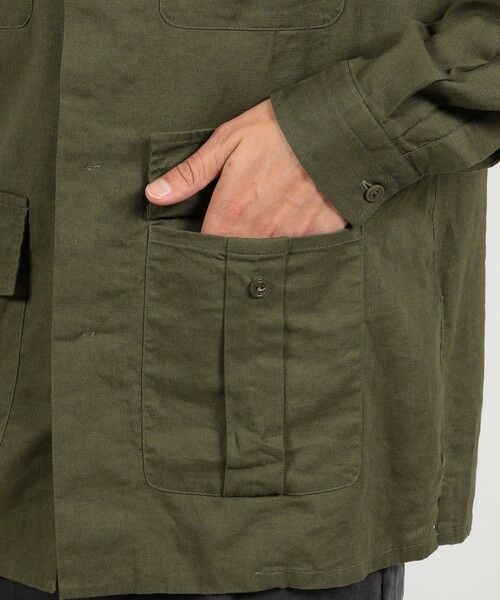 TOMORROWLAND / トゥモローランド シャツ・ブラウス | 【別注】GUY ROVER リネンレーヨン サファリシャツ | 詳細9