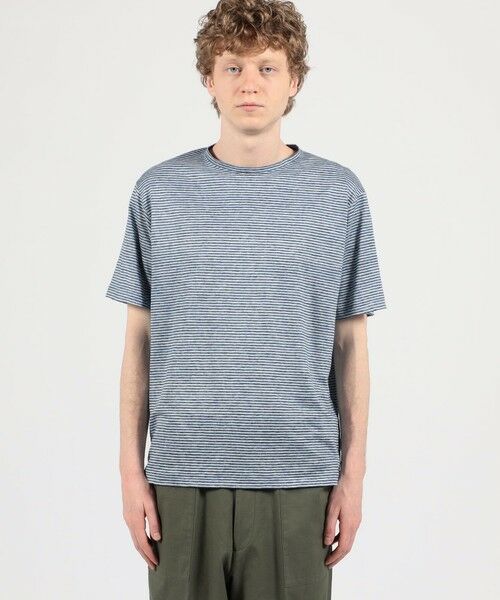 TOMORROWLAND / トゥモローランド カットソー | リネン ボーダー ハーフスリーブカットソー BOTTO GIUSEPPE | 詳細2