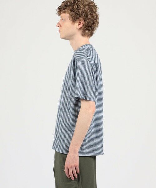TOMORROWLAND / トゥモローランド カットソー | リネン ボーダー ハーフスリーブカットソー BOTTO GIUSEPPE | 詳細3