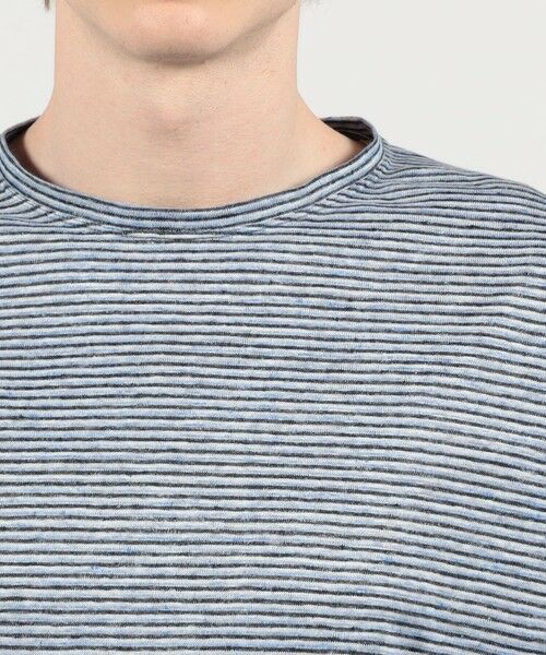 TOMORROWLAND / トゥモローランド カットソー | リネン ボーダー ハーフスリーブカットソー BOTTO GIUSEPPE | 詳細5