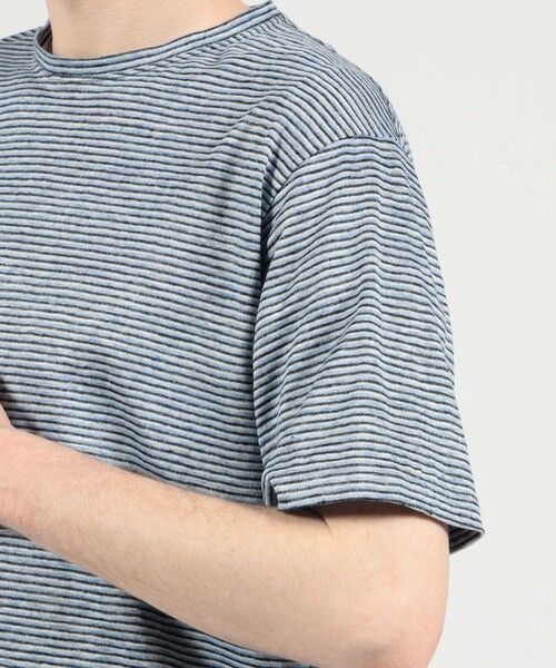 TOMORROWLAND / トゥモローランド カットソー | リネン ボーダー ハーフスリーブカットソー BOTTO GIUSEPPE | 詳細6