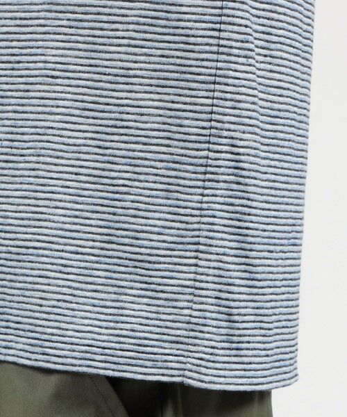 TOMORROWLAND / トゥモローランド カットソー | リネン ボーダー ハーフスリーブカットソー BOTTO GIUSEPPE | 詳細7