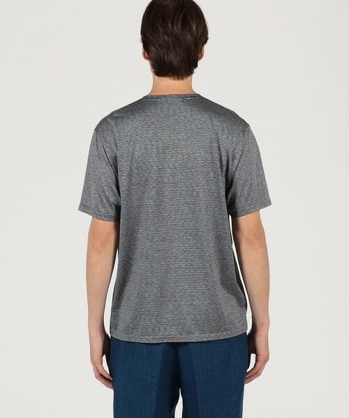 TOMORROWLAND / トゥモローランド カットソー | シルクコットン ボーダー ハーフスリーブ カットソー BOTTO GIUSEPPE | 詳細4