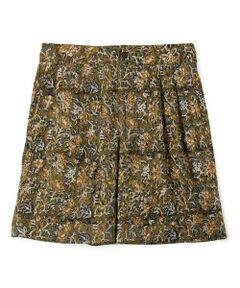TOMORROWLAND / トゥモローランド ショート・ハーフ・半端丈パンツ | バティックプリント バックベルト ショートパンツ