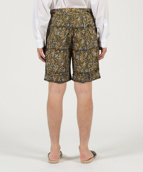 TOMORROWLAND / トゥモローランド ショート・ハーフ・半端丈パンツ | バティックプリント バックベルト ショートパンツ | 詳細4
