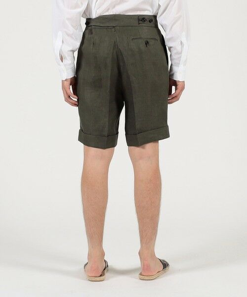 TOMORROWLAND / トゥモローランド ショート・ハーフ・半端丈パンツ | フレンチリネン バックベルト ショートパンツ | 詳細4