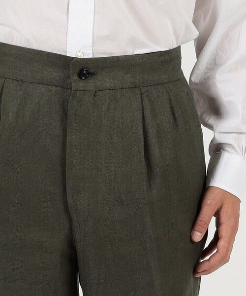 TOMORROWLAND / トゥモローランド ショート・ハーフ・半端丈パンツ | フレンチリネン バックベルト ショートパンツ | 詳細5