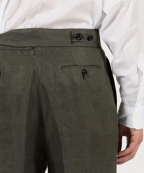 TOMORROWLAND / トゥモローランド ショート・ハーフ・半端丈パンツ | フレンチリネン バックベルト ショートパンツ | 詳細6