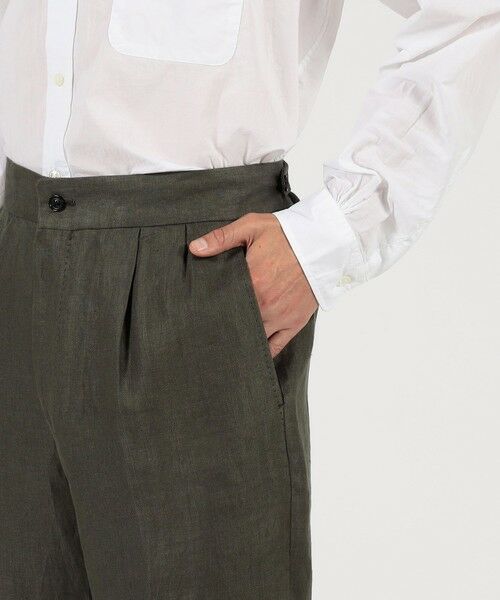 TOMORROWLAND / トゥモローランド ショート・ハーフ・半端丈パンツ | フレンチリネン バックベルト ショートパンツ | 詳細7