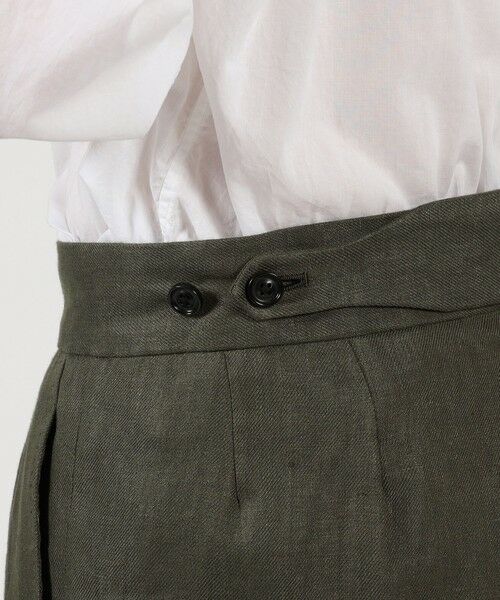 TOMORROWLAND / トゥモローランド ショート・ハーフ・半端丈パンツ | フレンチリネン バックベルト ショートパンツ | 詳細8