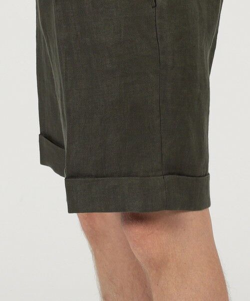 TOMORROWLAND / トゥモローランド ショート・ハーフ・半端丈パンツ | フレンチリネン バックベルト ショートパンツ | 詳細9