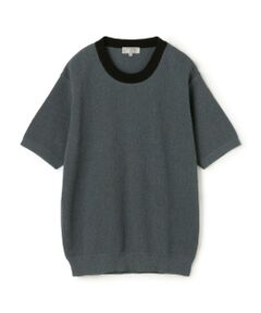 TOMORROWLAND / トゥモローランド ニット・セーター | 【別注】Raffa Molina パイピング クルーネック ハーフスリーブニット