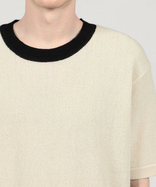 TOMORROWLAND / トゥモローランド ニット・セーター | 【別注】Raffa Molina パイピング クルーネック ハーフスリーブニット | 詳細5