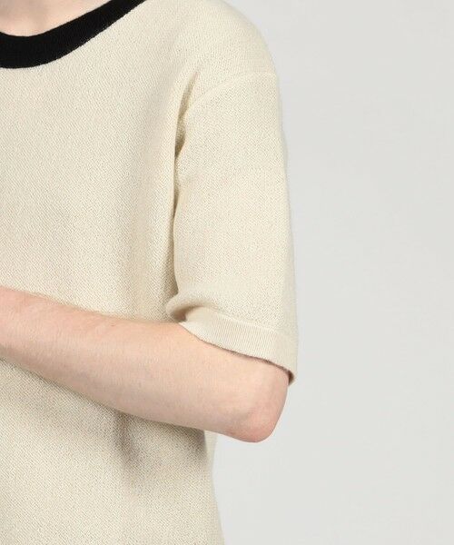 TOMORROWLAND / トゥモローランド ニット・セーター | 【別注】Raffa Molina パイピング クルーネック ハーフスリーブニット | 詳細7