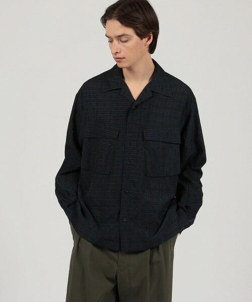 TOMORROWLAND / トゥモローランド シャツ・ブラウス | ポリエステル キュプラ ナイロン チェック ダブルポケットシャツ | 詳細1