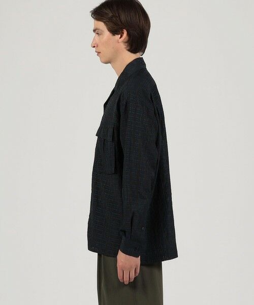 TOMORROWLAND / トゥモローランド シャツ・ブラウス | ポリエステル キュプラ ナイロン チェック ダブルポケットシャツ | 詳細3