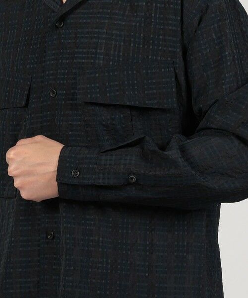 TOMORROWLAND / トゥモローランド シャツ・ブラウス | ポリエステル キュプラ ナイロン チェック ダブルポケットシャツ | 詳細6