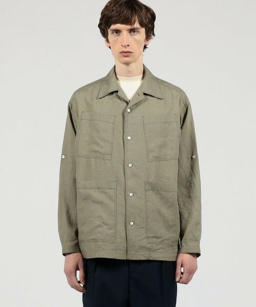 TOMORROWLAND / トゥモローランド シャツ・ブラウス | リネン 4ポケット サファリシャツ | 詳細2