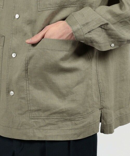 TOMORROWLAND / トゥモローランド シャツ・ブラウス | リネン 4ポケット サファリシャツ | 詳細9
