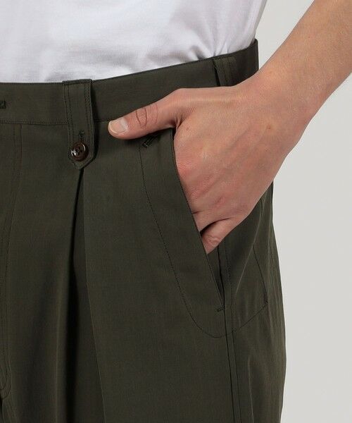 TOMORROWLAND / トゥモローランド チノ・ワークパンツ | コットン グラスツイル 1プリーツ ワイドパンツ | 詳細7