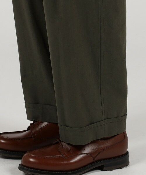 TOMORROWLAND / トゥモローランド チノ・ワークパンツ | コットン グラスツイル 1プリーツ ワイドパンツ | 詳細8