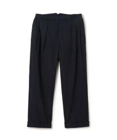 TOMORROWLAND / トゥモローランド チノ・ワークパンツ | コットン グラスツイル 2プリーツ ベルトレスパンツ