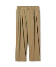 TOMORROWLAND / トゥモローランド チノ・ワークパンツ | コットンポリアミドシャンブレー 2プリーツ イージーパンツ