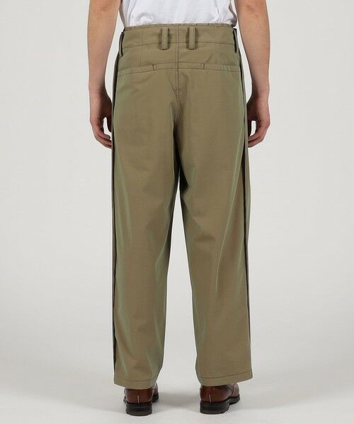 TOMORROWLAND / トゥモローランド チノ・ワークパンツ | コットンポリアミドシャンブレー 2プリーツ イージーパンツ | 詳細4