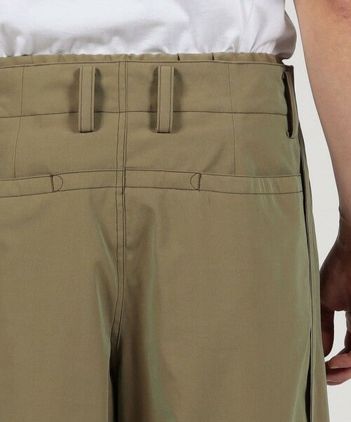 TOMORROWLAND / トゥモローランド チノ・ワークパンツ | コットンポリアミドシャンブレー 2プリーツ イージーパンツ | 詳細6