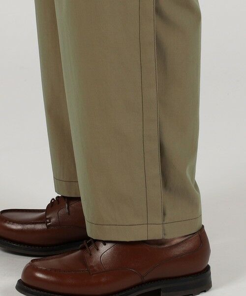 TOMORROWLAND / トゥモローランド チノ・ワークパンツ | コットンポリアミドシャンブレー 2プリーツ イージーパンツ | 詳細8