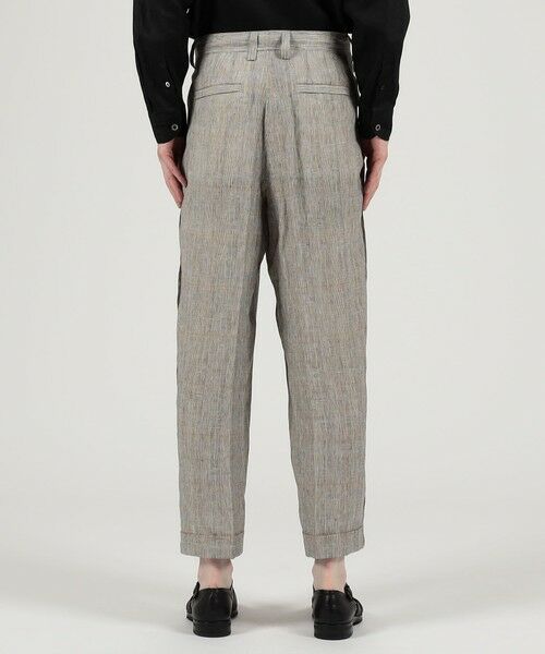 TOMORROWLAND / トゥモローランド その他パンツ | リネン グレンチェック 1タック ペグトップパンツ | 詳細4