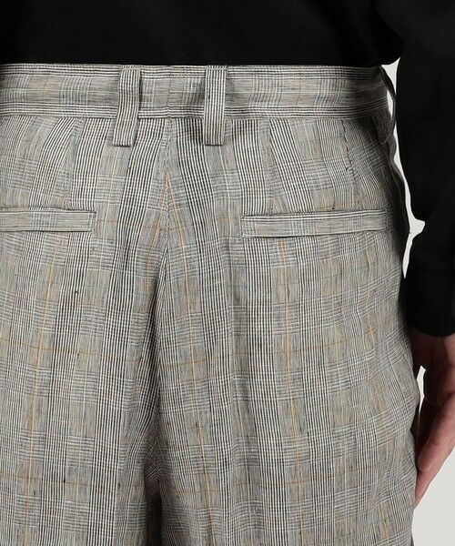 TOMORROWLAND / トゥモローランド その他パンツ | リネン グレンチェック 1タック ペグトップパンツ | 詳細6