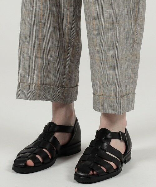 TOMORROWLAND / トゥモローランド その他パンツ | リネン グレンチェック 1タック ペグトップパンツ | 詳細8