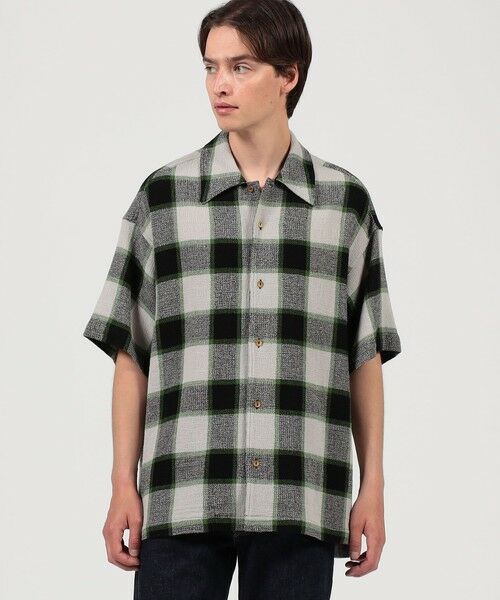 TOMORROWLAND / トゥモローランド シャツ・ブラウス | インドコットン バスケットウィーブ ハーフスリーブシャツ | 詳細1