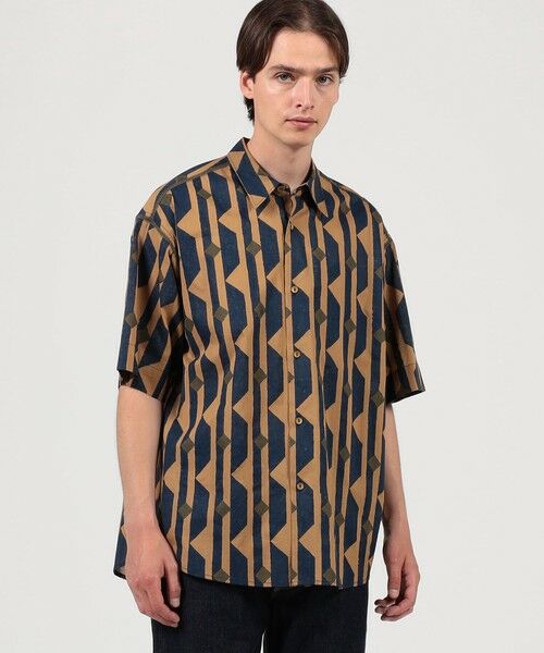 TOMORROWLAND / トゥモローランド シャツ・ブラウス | インド コットン ブロックプリント ハーフスリーブシャツ | 詳細1