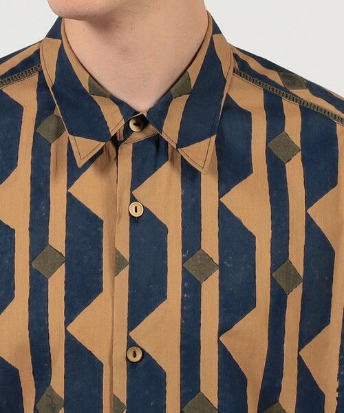 TOMORROWLAND / トゥモローランド シャツ・ブラウス | インド コットン ブロックプリント ハーフスリーブシャツ | 詳細5