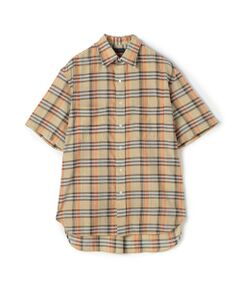 TOMORROWLAND / トゥモローランド シャツ・ブラウス | コットンシルク マドラスチェック ハーフスリーブシャツ